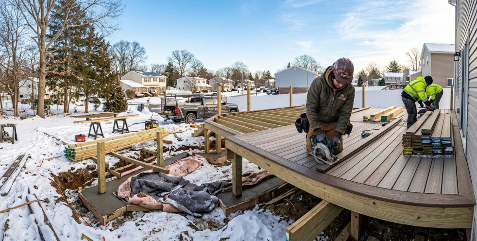 Winter Deck Building in New Jersey: Why Smart Homeowners Start Early