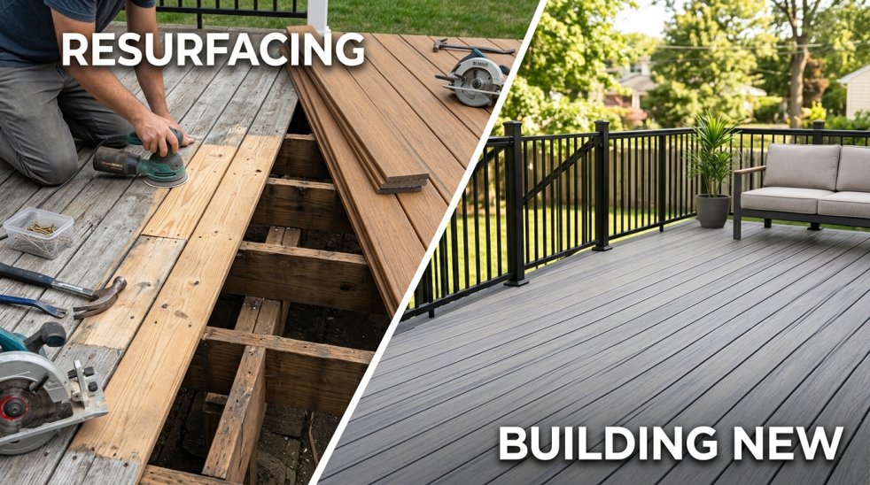 The Cost Savings of Resurfacing Your Deck vs. Building New