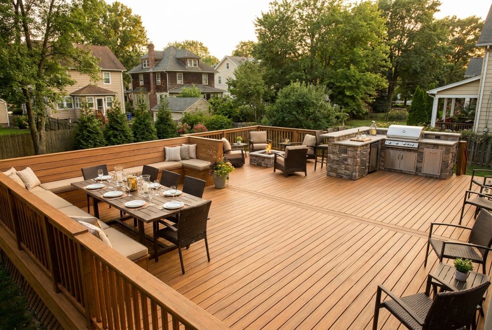 How to Design a Deck for Entertaining Large Groups in Garfield, NJ